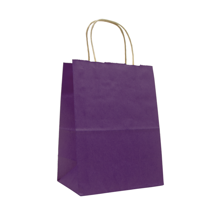 Purple Extra Small Matte Color Kraft Bag