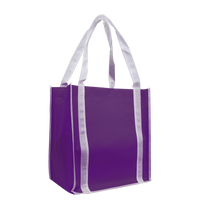Purple/White Two-Tone Little Storm Tote Bag Thumb