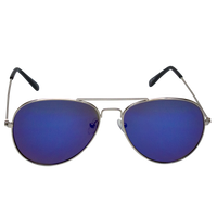 Blue Mirrored Miami Aviator Sunglasses Thumb