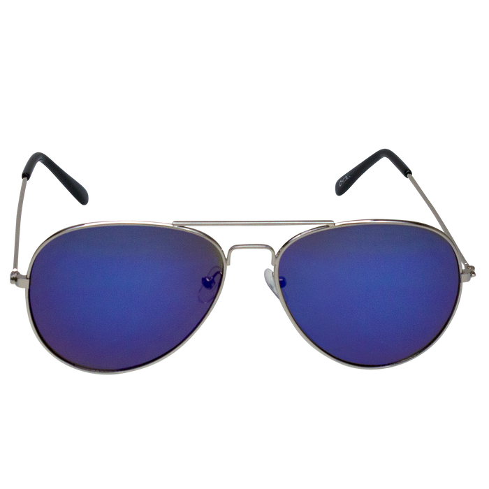 Blue Mirrored Miami Aviator Sunglasses