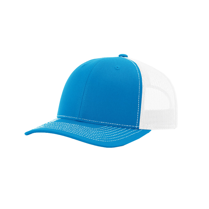 Cyan/White Richardson Trucker Snapback Hat