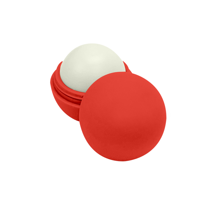 Red with Vanilla Flavor Spherical Lip Balm