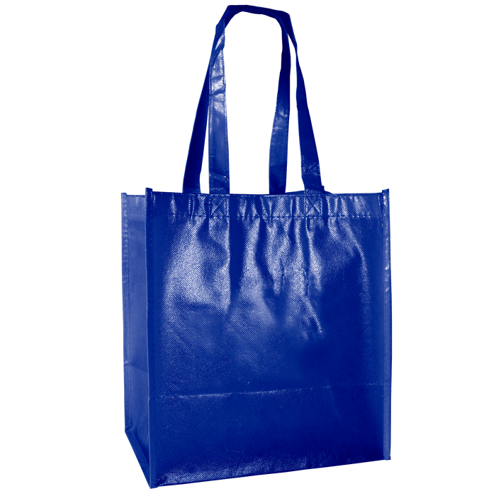 Royal Blue Laminated Little Storm Grocery Bag