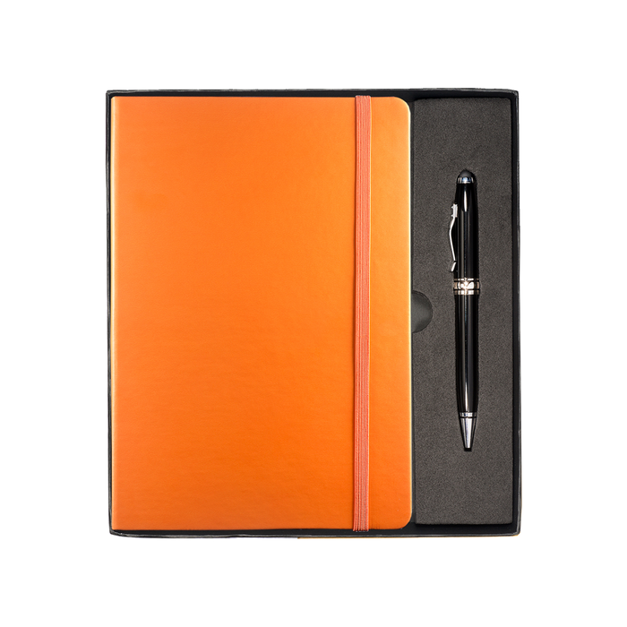 Orange Tuscany™ Journal and Stylus Pen Gift Set