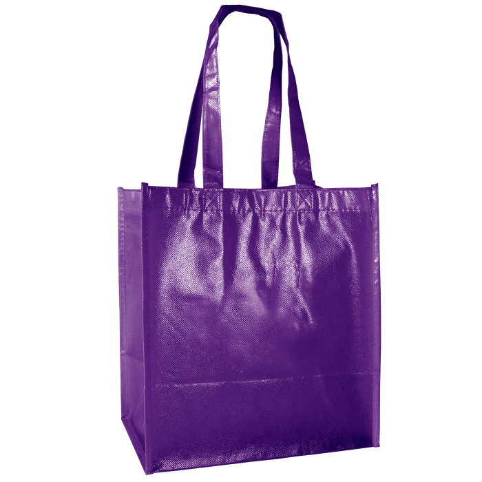 Purple Laminated Little Storm Grocery Bag