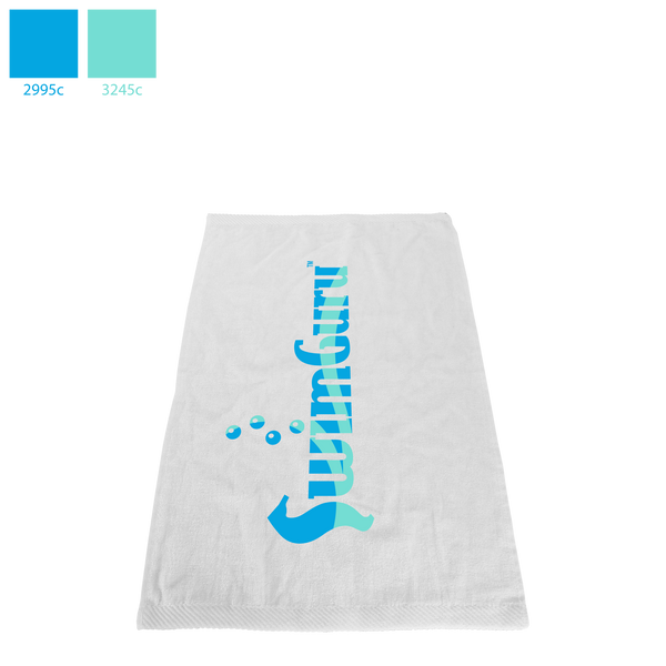 fitness towels & rally towels,  silkscreen imprint, 