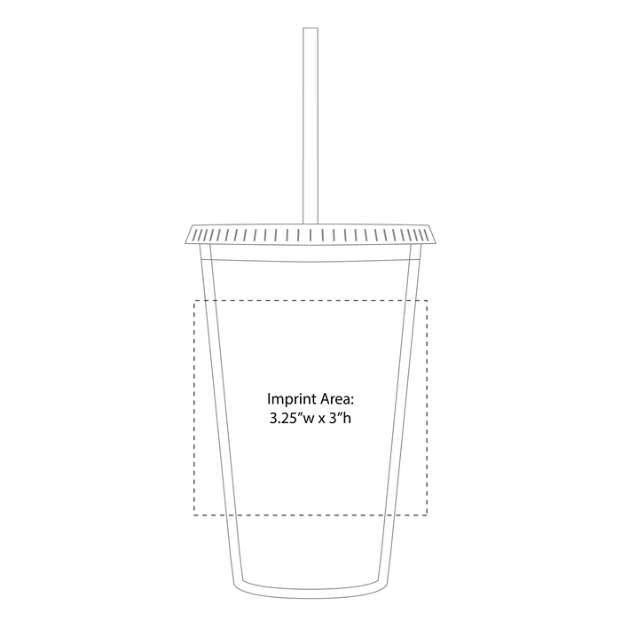  Double Wall Tumbler with Straw