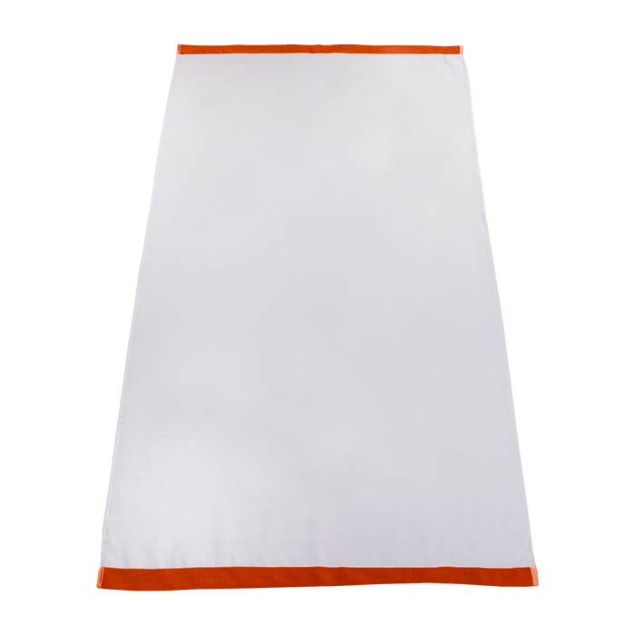 Orange Colored Edge Beach Towel