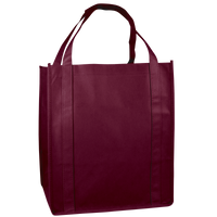 Burgundy Big Thrifty Grocery Tote Thumb