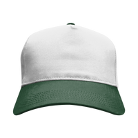 Dark Green/White Otto Cotton Twill Baseball Cap Thumb
