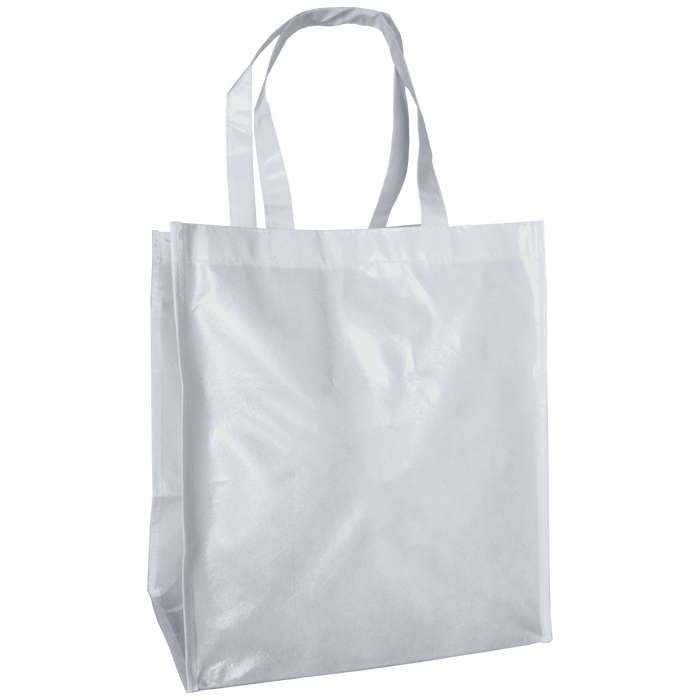 White Laminated Big Storm Grocery Bag