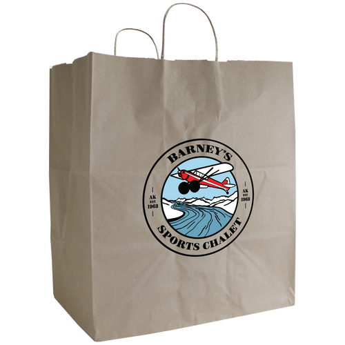 Barney's Sports Chalet, Inc. / Extra Large Kraft Paper Shopper / Paper Bags