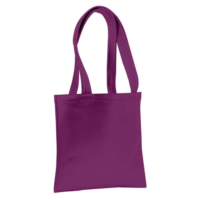 Purple Large Vegan Leather Tote Bag