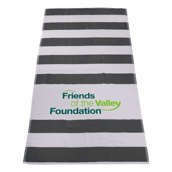 striped beach towels,  best selling towels,  silkscreen imprint, 