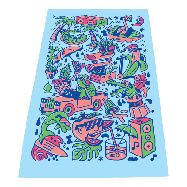 full color print towels, 