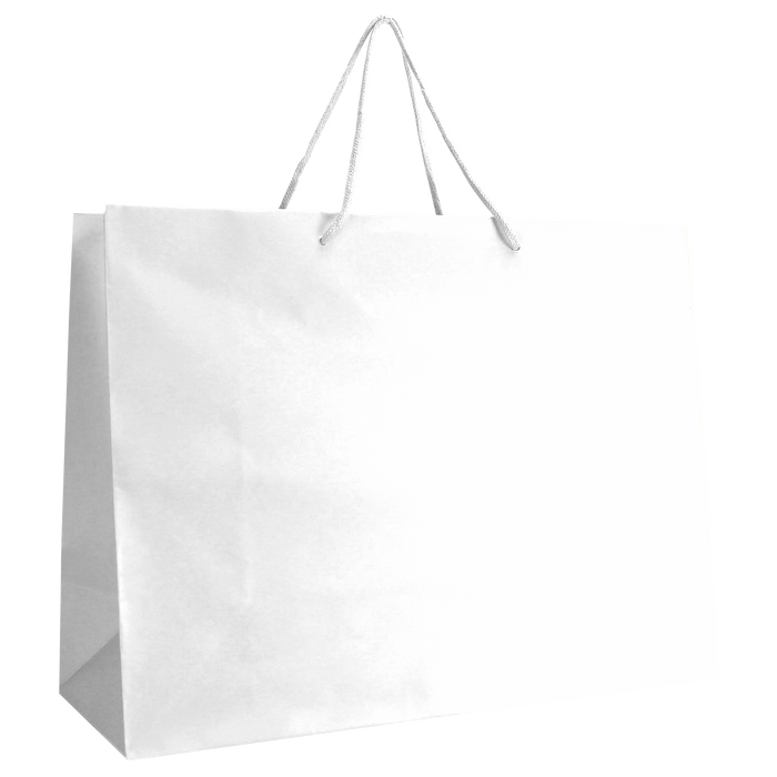 White Large Matte Shopper Bag