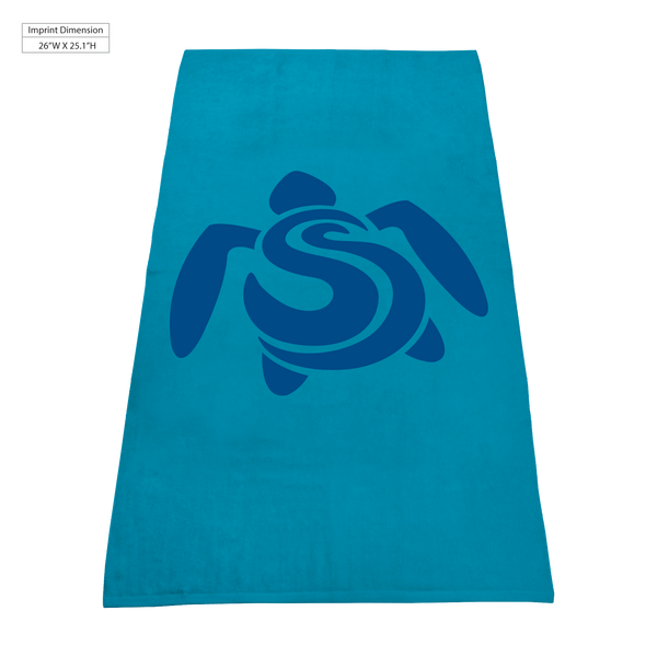 color beach towels,  best selling towels,  silkscreen imprint, 