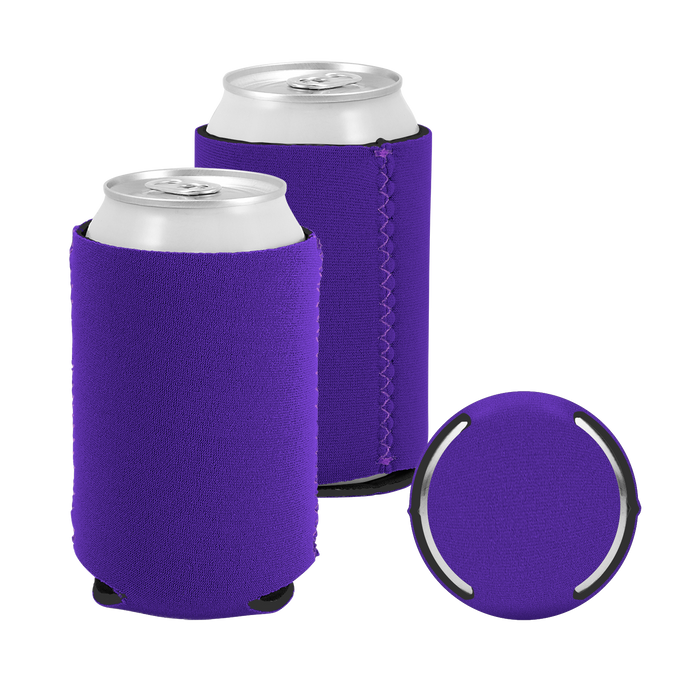 Dark Purple Premium Collapsible Neoprene Koozie