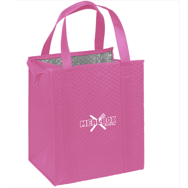 breast cancer awareness bags,  insulated totes, 