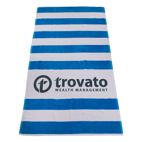 imprinted beach towels,  striped beach towels, 