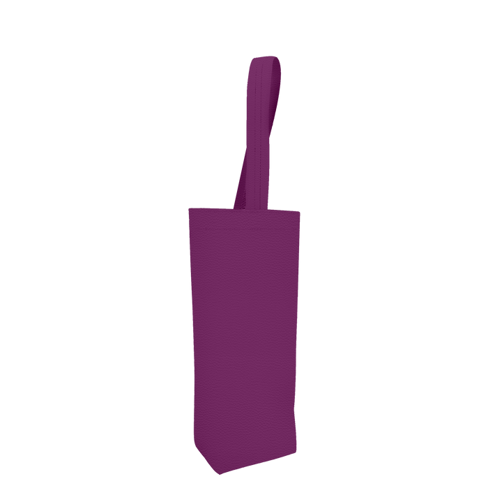 Purple 1 Bottle Vegan Leather Wine Tote