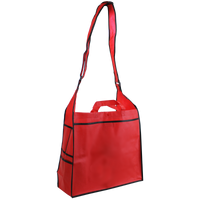 Red Messenger Tote Bag Thumb