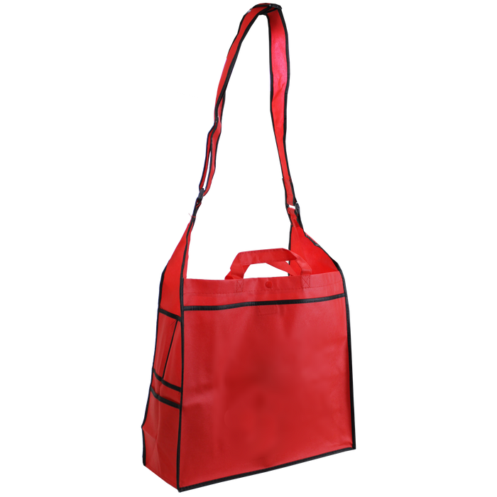 Red Messenger Tote Bag