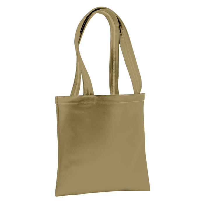 Metallic Gold Large Vegan Leather Tote Bag