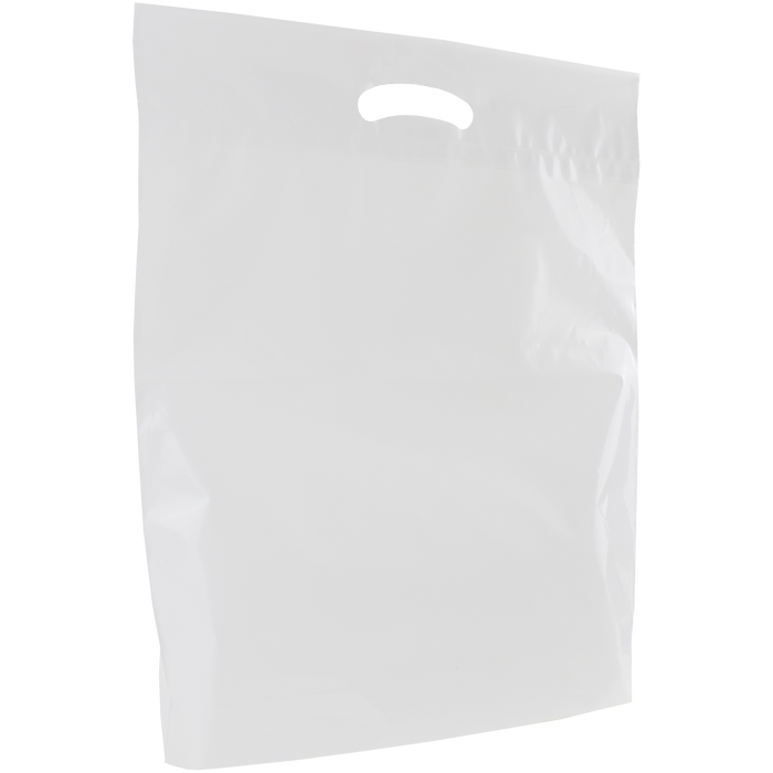 White Large Eco-Friendly Die Cut Plastic Bag