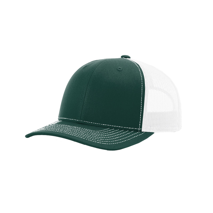 Dark Green/White Richardson Trucker Snapback Hat