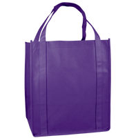 Purple Big Thrifty Grocery Tote Thumb