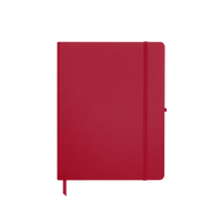 Red Medium Soft Faux Leather Journal Thumb