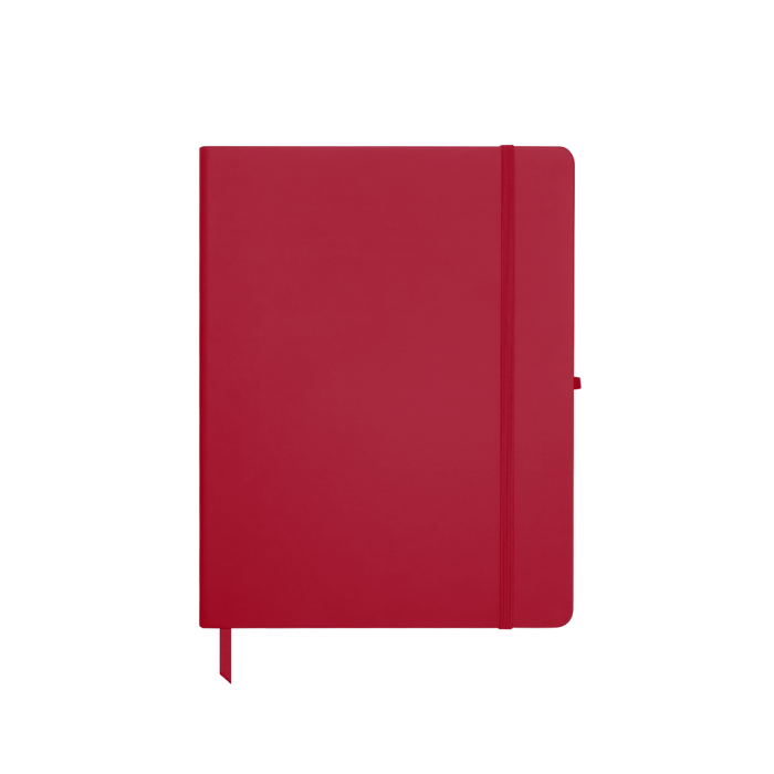 Red Medium Soft Faux Leather Journal