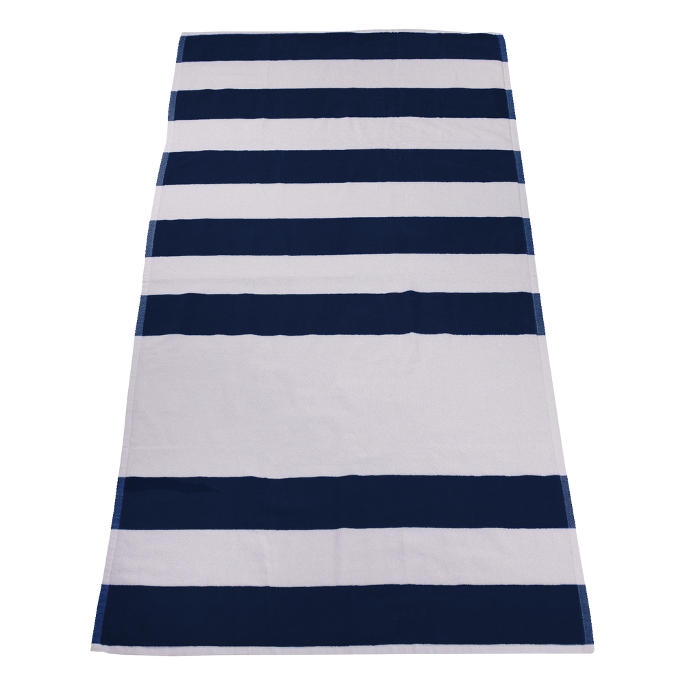 Outdoor Oasis Lounge Multi Stripe Beach Towel