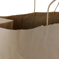  Extra Wide Kraft Paper Shopper Bag Thumb