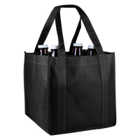 Black 4-Bottle Growler Tote Thumb