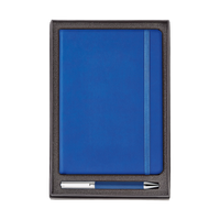 Blue Hard Cover Journal and Ballpoint Pen Gift Set Thumb