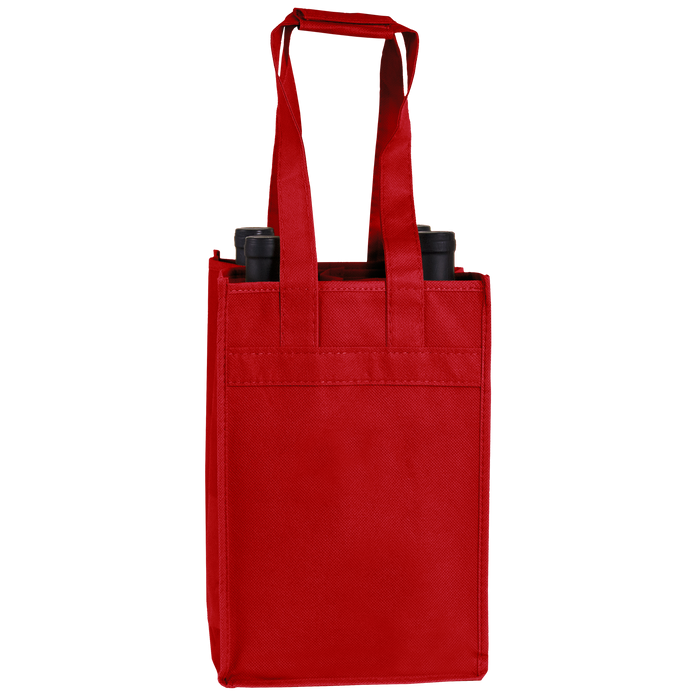 Red 4 Bottle Wine Tote