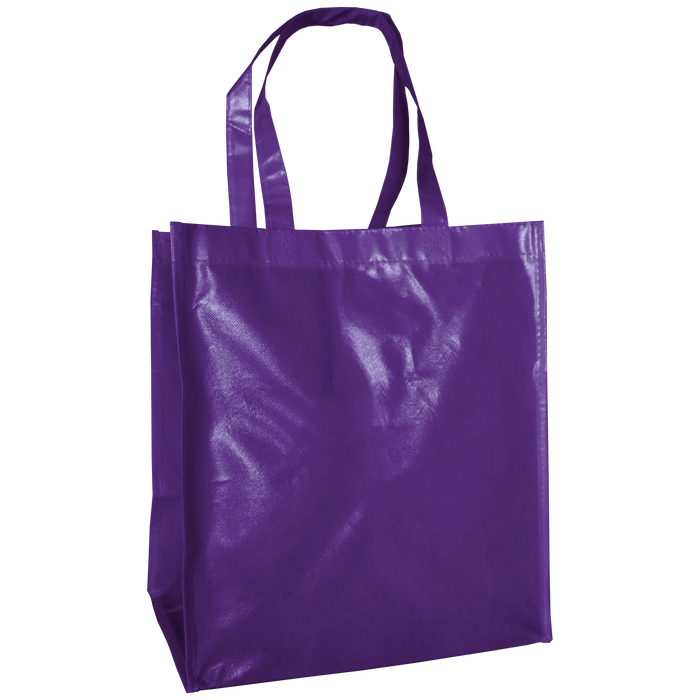 Purple Laminated Big Storm Grocery Bag