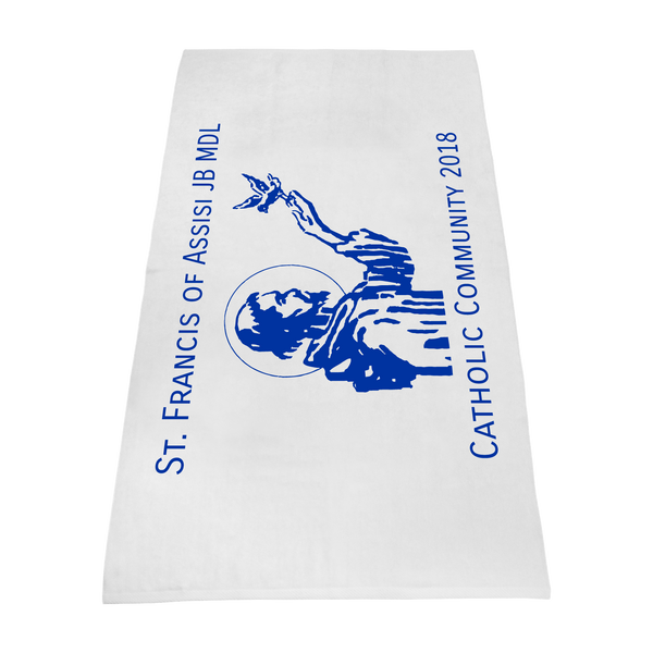 imprinted beach towels,  white beach towels, 