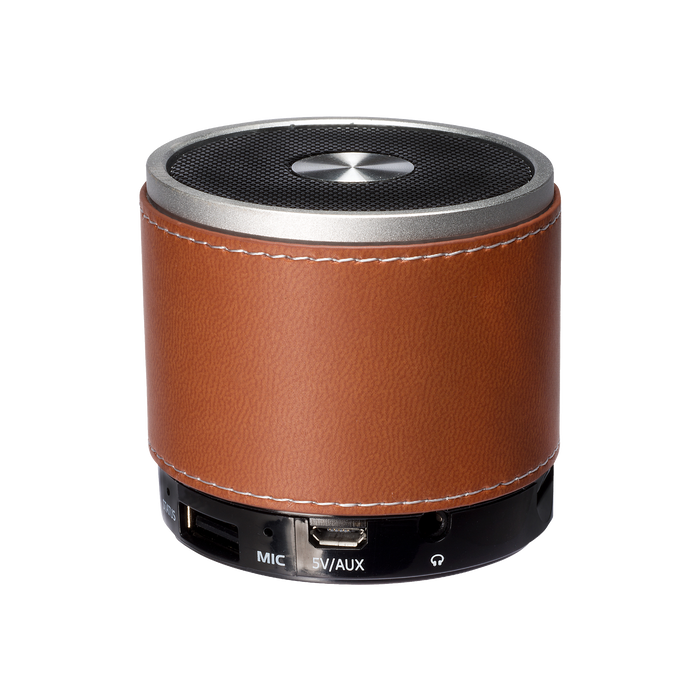 Tan Tuscany™ Faux Leather Wireless Speaker