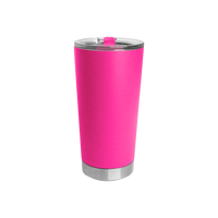 Neon Pink Small Stainless Steel Insulated Tumbler Thumb