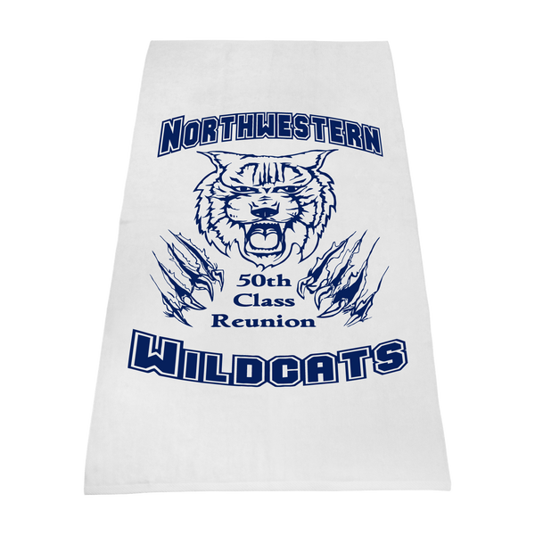 imprinted beach towels,  white beach towels, 